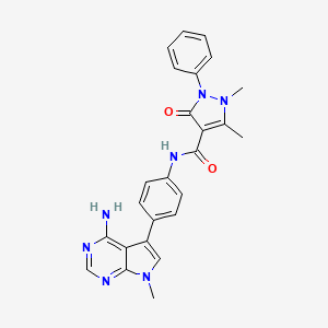 molecular formula C25H23N7O2 B12399680 Axl-IN-9 