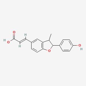 molecular formula C18H16O4 B12399697 Antileishmanial agent-8 