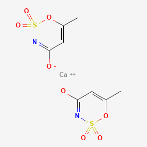 molecular formula C8H8CaN2O8S2 B1239972 安赛蜜钙 CAS No. 54054-83-0