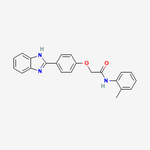 molecular formula C22H19N3O2 B12399721 LasR-IN-3 