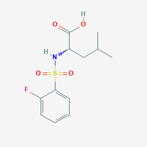 ((2-Fluorophenyl)sulfonyl)-L-leucine