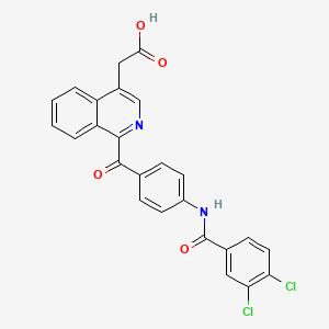 2-[1-[4-[(3,4-Dichlorobenzoyl)amino]benzoyl]isoquinolin-4-yl]acetic acid