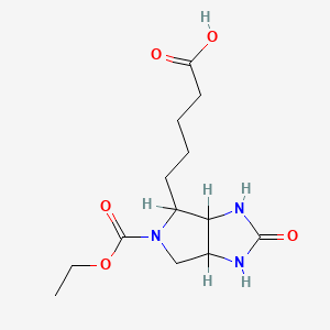molecular formula C13H21N3O5 B1239974 N-Carbethoxyazabiotin CAS No. 57739-94-3