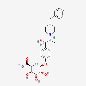 molecular formula C27H35NO8 B1239975 Ifenprodil glucuronide CAS No. 66516-92-5