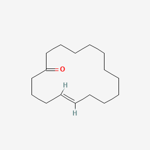 molecular formula C16H28O B1239977 5-Cyclohexadecen-1-one, (5E)- CAS No. 35951-24-7