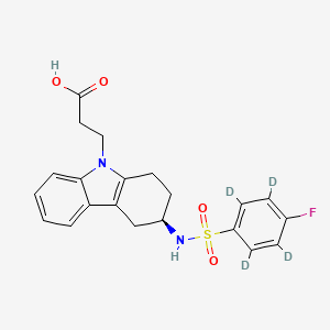 molecular formula C21H21FN2O4S B12399782 Ramatroban-d4 