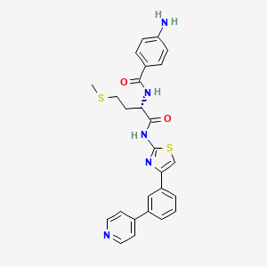 molecular formula C26H25N5O2S2 B12399822 BRM/BRG1 ATP Inhibitor-3 