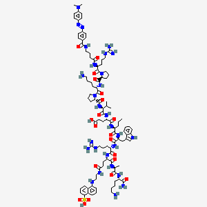 L-Lysinamide, N2-[4-[[4-[2-[4-(dimethylamino)phenyl]diazenyl]benzoyl]amino]-1-oxobutyl]-L-arginyl-L-prolyl-L-lysyl-L-prolyl-L-valyl-L-I+/--glutamyl-L-norvalyl-L-tryptophyl-L-arginyl-N-[2-[(5-sulfo-1-naphthalenyl)amino]ethyl]-L-glutaminyl-L-alanyl-