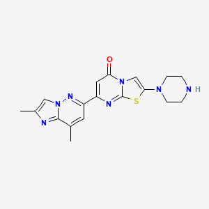 molecular formula C18H19N7OS B12399831 mHTT-IN-1 