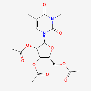 [(2R,4S,5R)-3,4-diacetyloxy-5-(3,5-dimethyl-2,4-dioxopyrimidin-1-yl)oxolan-2-yl]methyl acetate