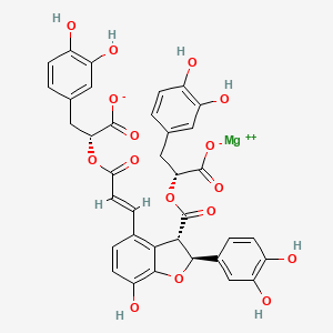 molecular formula C36H28MgO16 B1239984 Magnesium lithospermate B 