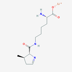 molecular formula C12H20LiN3O3 B12399847 L-Pyrrolysine (lithium) 