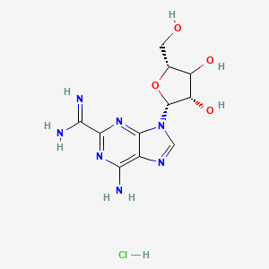 molecular formula C11H16ClN7O4 B12399854 Adenosine 2-amidine hydrochloride 