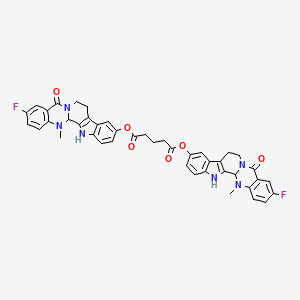 molecular formula C43H36F2N6O6 B12399860 Antitumor agent-59 