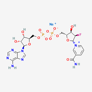 molecular formula C21H25FN7NaO13P2 B12399865 Ara-F-NAD+ (sodium) 