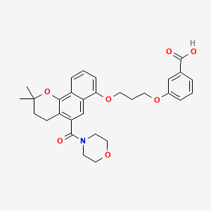 molecular formula C30H33NO7 B12399873 AcrB-IN-3 