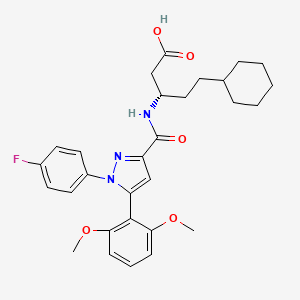 molecular formula C29H34FN3O5 B12399889 APJ receptor agonist 6 