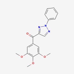 molecular formula C18H17N3O4 B12399892 (2-Phenyltriazol-4-yl)-(3,4,5-trimethoxyphenyl)methanone 