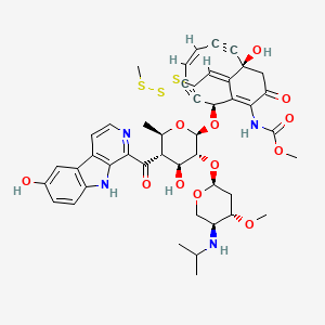 molecular formula C45H50N4O12S3 B12399901 Shishijimicin B 