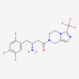 molecular formula C17H16F6N4O B12399904 Sheng Gelieting 