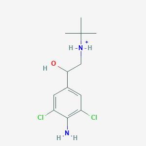 molecular formula C12H19Cl2N2O+ B1239991 Clenbuterol(1+) 
