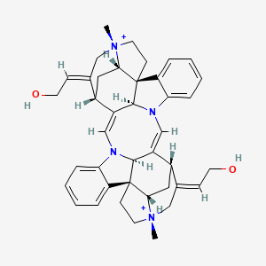 molecular formula C40H46N4O2+2 B1239995 Toxiferine CAS No. 302-30-7