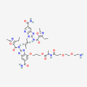 molecular formula C46H57N13O12 B12399953 STING agonist-20-Ala-amide-PEG2-C2-NH2 