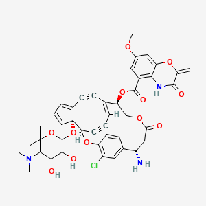 molecular formula C43H42ClN3O12 B1239996 去羟基-C-1027 发色团 