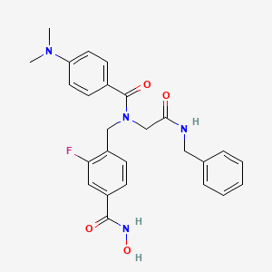 4-({N-[2-(benzylamino)-2-oxoethyl]-4-(dimethylamino)benzamido}methyl)-3-fluoro-N-hydroxybenzamide