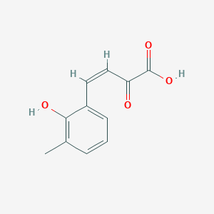 molecular formula C11H10O4 B1239998 2-Hydroxy-3-methylbenzalpyruvate 