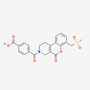 molecular formula C22H19NO7S B12399992 Mthfd2-IN-3 