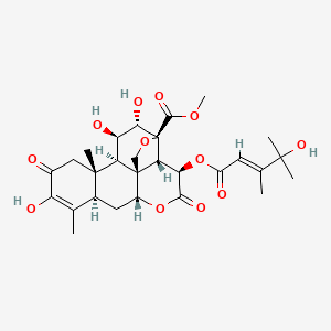 molecular formula C28H36O12 B1240000 Bruceine C CAS No. 25514-30-1