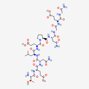 molecular formula C42H67N13O19 B12400022 Fsh receptor-binding inhibitor fragment(bi-10) 