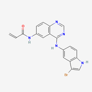 molecular formula C19H14BrN5O B12400079 pan-HER-IN-1 