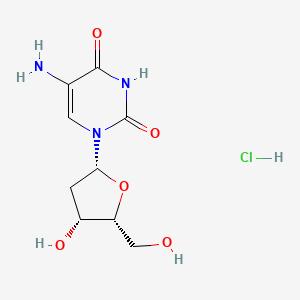 molecular formula C9H14ClN3O5 B12400097 5-Amino-2'-deoxyuridine (monohydrochloride) 