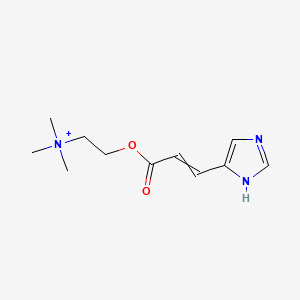 molecular formula C11H18N3O2+ B1240010 Urocanylcholine CAS No. 20284-40-6