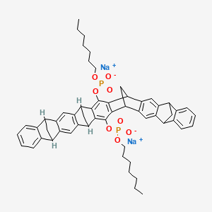 molecular formula C56H58Na2O8P2 B12400109 SARS-CoV-2-IN-28 (disodium) 