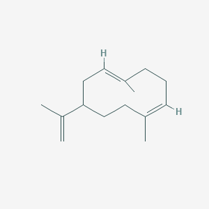 molecular formula C15H24 B1240016 (1Z,5E)-1,5-dimethyl-8-prop-1-en-2-ylcyclodeca-1,5-diene 