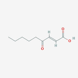 (E)-4-oxonon-2-enoic acid