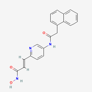 (E)-N-hydroxy-3-[5-[(2-naphthalen-1-ylacetyl)amino]pyridin-2-yl]prop-2-enamide