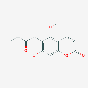 5,7-Dimethoxy-6-(3-methyl-2-oxobutyl)chromen-2-one