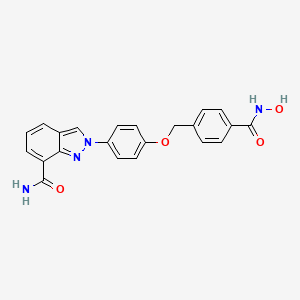 molecular formula C22H18N4O4 B12400287 Parp-1/hdac-IN-1 