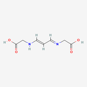 molecular formula C7H10N2O4 B1240032 Glycine, N-(3-((carboxymethyl)amino)-2-propenylidene)- CAS No. 23178-20-3