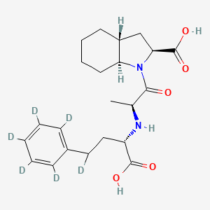 molecular formula C22H30N2O5 B12400322 Trandolaprilate-d6 