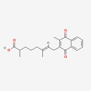 (E)-2,6-dimethyl-8-(3-methyl-1,4-dioxonaphthalen-2-yl)oct-6-enoic acid