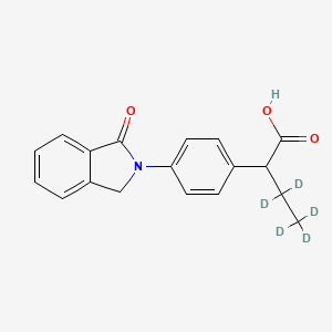 molecular formula C18H17NO3 B12400372 Indobufen-d5 