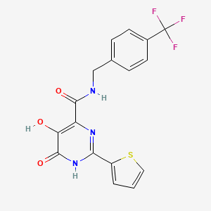 molecular formula C17H12F3N3O3S B12400387 pUL89 Endonuclease-IN-2 