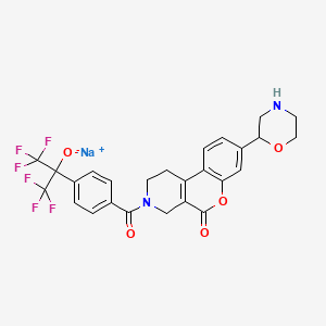 molecular formula C26H21F6N2NaO5 B12400388 MTHFD2-IN-4 sodium 