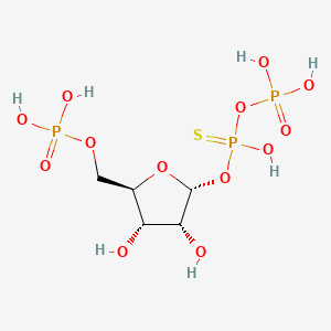 molecular formula C5H13O13P3S B1240041 P-Rib-ppalphas CAS No. 91389-14-9