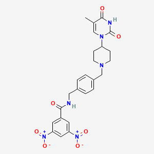 molecular formula C25H26N6O7 B12400430 MtTMPK-IN-9 